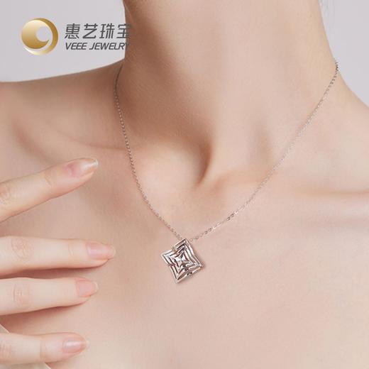 波浪丝帕铂金Pt950套链 商品图3