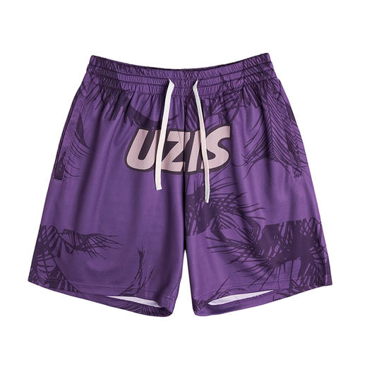 有志者UZIS疏影篮球运动短裤男四分美式速干休闲印花跑步健身球裤 商品图1