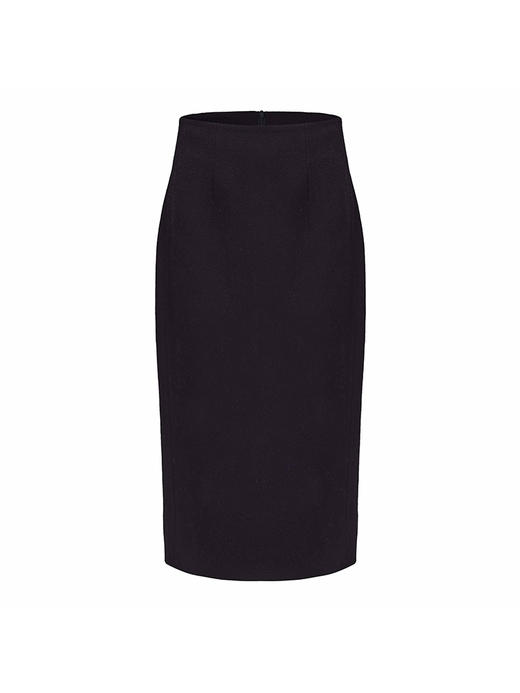 【熟醉葡萄】绵羊毛高腰直身半裙 商品图4