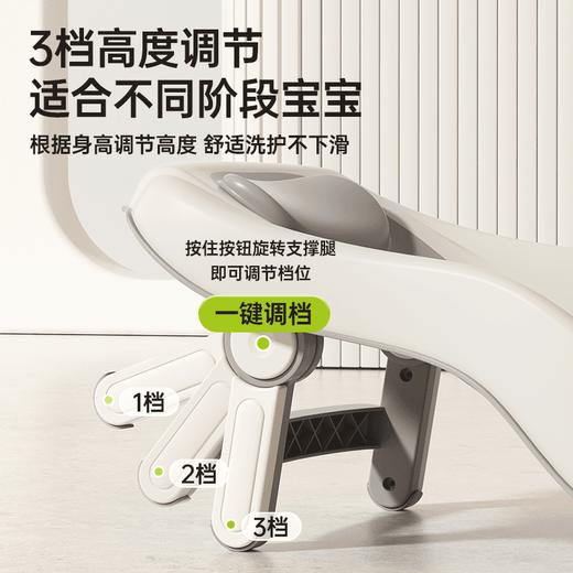 婴儿洗澡躺托神器新生儿浴盆可坐躺浴床宝宝浴网洗澡浴架 商品图3