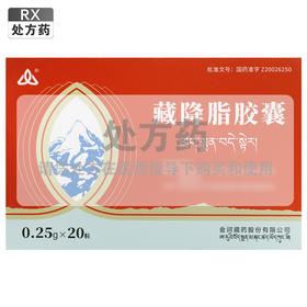 藏降脂胶囊，每粒装0.25g*10粒/板*2板，