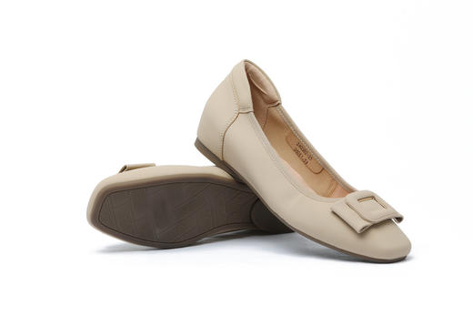 现货！【裸色豆豆鞋】【清新雅致】3.5厘米增高，加厚加高后脚跟，丝绸羊皮哑光质感 商品图13