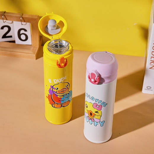 【专柜同款精品】B.DUCK弹跳316不锈钢保温杯450ml BD-102 商品图2