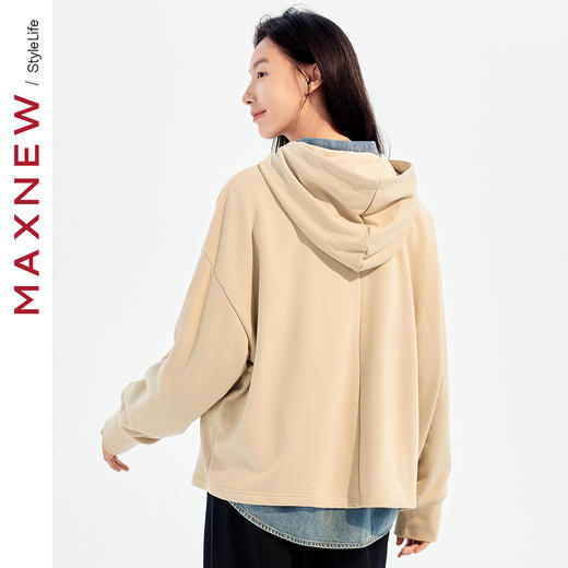 【卫衣】时尚短款连帽卫衣1N3222409 商品图2