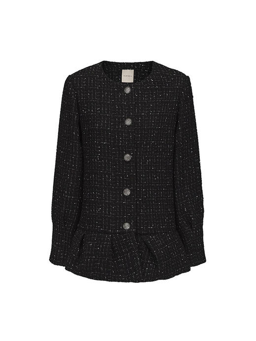 【巴洛克之夜】立体花苞下摆设计粗花呢外套 商品图4