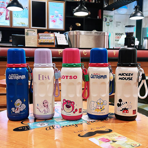 保温杯儿童2024新款吸管水杯女学生可爱双饮杯子便携水壶_ym 商品图0