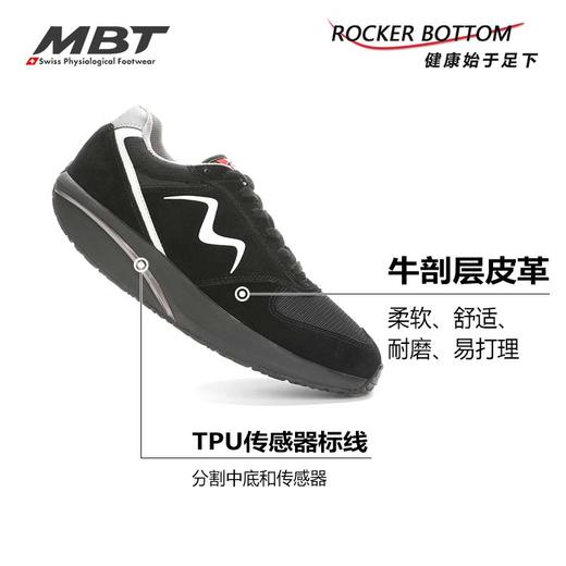 MBT足健康鞋 男厚底经典休闲鞋 足弓支撑  缓震增高1998 MESH 商品图1
