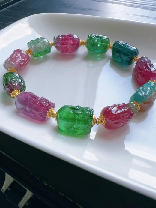 25.4g 雕刻碧玺手链 商品图0