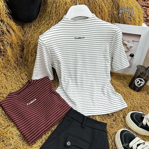 74TX20483#条纹T恤 商品图0