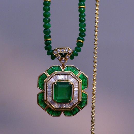 1.91ct 11.37g 祖母绿项链 商品图2