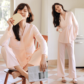 米度丽同款孕妇哺乳月子服家居服套装四季可穿