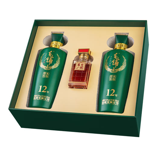 【新品】500ml52度毛铺草本年份酒12年礼盒 商品图1