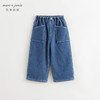 马克珍妮男童潮酷大口袋加绒牛仔直筒裤秋冬新款241320/551106 商品缩略图1