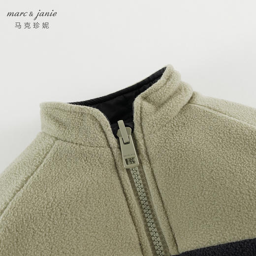 马克珍妮男童双面穿撞色夹棉外套2024秋冬新款241066 商品图3