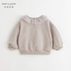 马克珍妮女童优雅网纱领宽松纯棉卫衣2024年秋装新款241093 商品缩略图2
