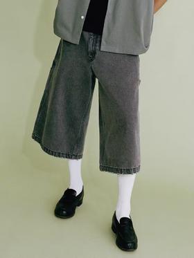 SUPERTOFU(SPTF)/RC-SS24-P007/复古洗水 磨损做旧 洗水牛仔七分裤