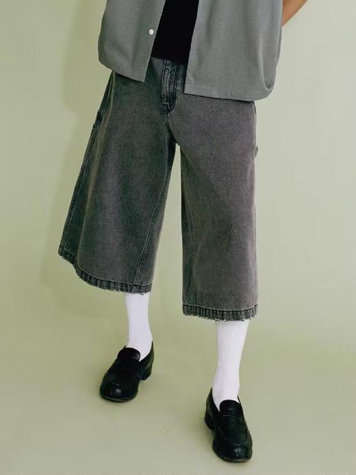 SUPERTOFU(SPTF)/RC-SS24-P007/复古洗水 磨损做旧 洗水牛仔七分裤 商品图0