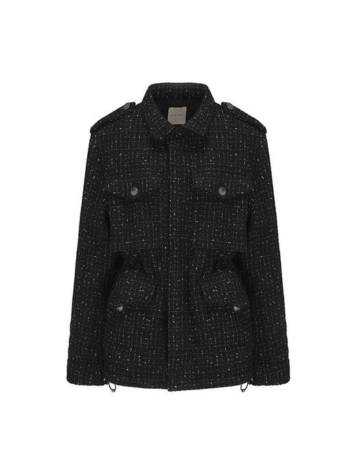 【傲慢与偏见】可调节收腰粗花呢猎装夹克 商品图4