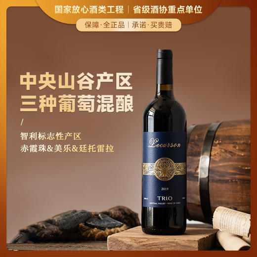 【三种葡萄混酿】露颂灵魂三重奏干红葡萄酒 智利中央山谷产区 15%vol 商品图0