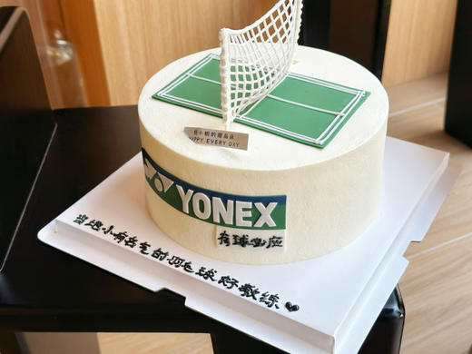 羽毛球蛋糕，全部装饰可食用。提前3天以上预定 商品图1