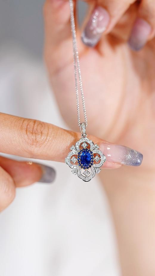 1.31ct 蓝宝石吊坠 商品图2