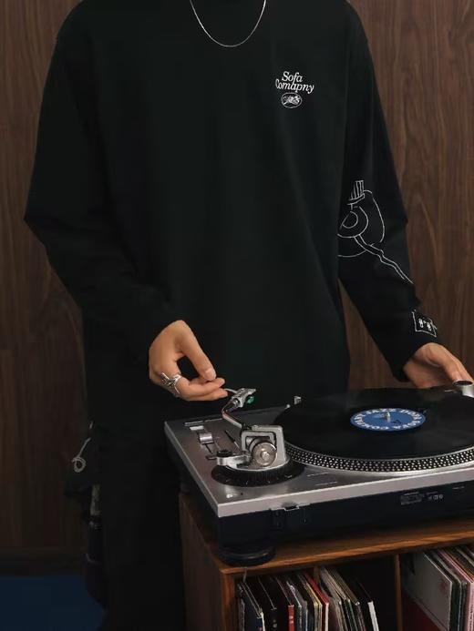 SUPERTOFU(SPTF)/CDT-AW24-T038/唱针臂袖 微弹速干索罗娜面料 弯刀袖长袖T恤 商品图2