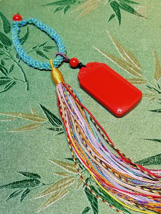 天然朱砂平安无事牌多用挂饰 商品图3