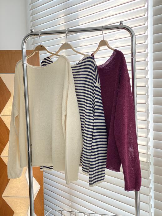 年中特惠  不退不换！！！很火爆的和纸纱针织衫【5012】 商品图4