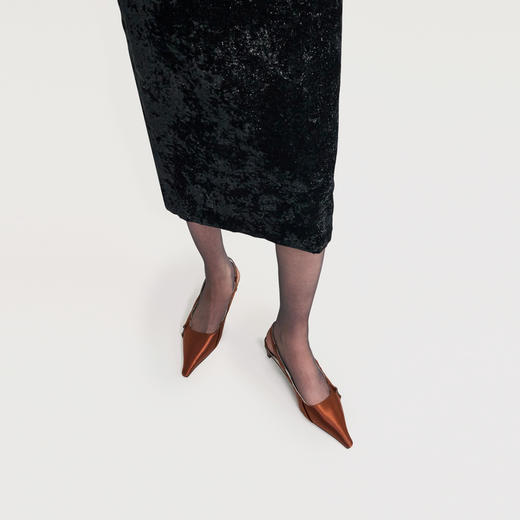 lost in echo2024夏季新款原创设计通勤气质小尖头高跟鞋猫跟鞋女 商品图4