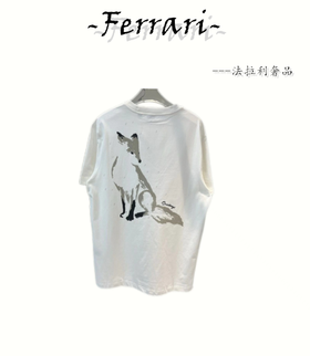 bbr狐狸印花圆领短袖