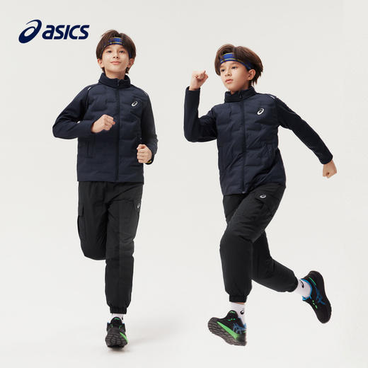 Asics/亚瑟士童装2024年冬季羽绒裤防风防水特氟龙三防滑雪外裤新 商品图4