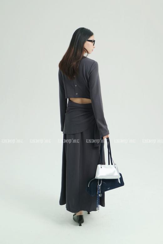 【门店同款】ENJOY秋季less is more韩系后露腰两穿连衣裙 159097879 商品图3