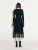 【丝丝入扣】加长睫毛蕾丝拼接羊绒羊毛混纺半裙 商品缩略图2
