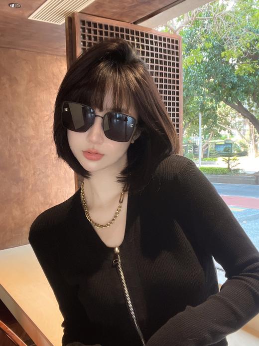 香家   墨镜 太阳眼镜 网红款 型号CH7327 小红书推荐大框墨镜尺寸：58口20-145 造型神器  上脸效果无敌 小脸小姐姐选它没错 商品图8