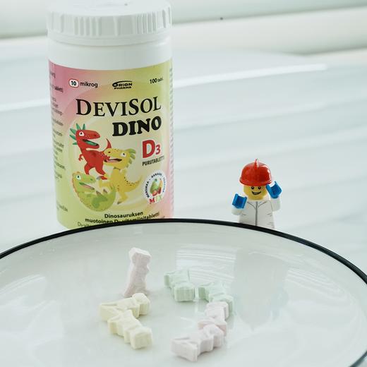 全家D3咀嚼片&钙片/芬兰Orion/儿童成人维生素D3/钙片/水果味/易吸收碳酸钙【郑州保税区发货】 商品图3