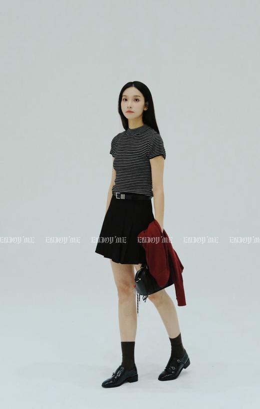 【门店同款】ENJOY秋季less is moreA字百褶短半裙 159201681 商品图5