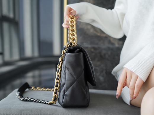 香奶奶 19Bag  经典黑  中号 商品图2
