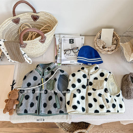 【儿童韩版羊羔绒男女马甲】童装秋冬装新款男童冬装 商品图4