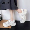 ZHR则则厚底老爹鞋女2024新款榴莲底增高运动休闲鞋百搭小白鞋女 商品缩略图7