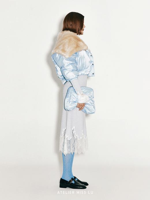 【薄荷冰川】冰川蓝梯形手腕包 商品图3