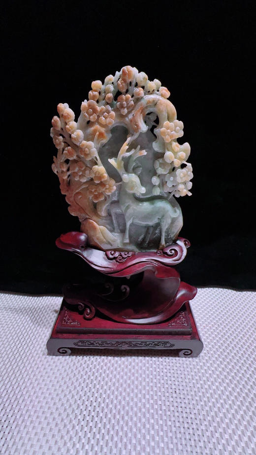 620277翡翠摆件【梅花鹿 一路发财】 商品图5