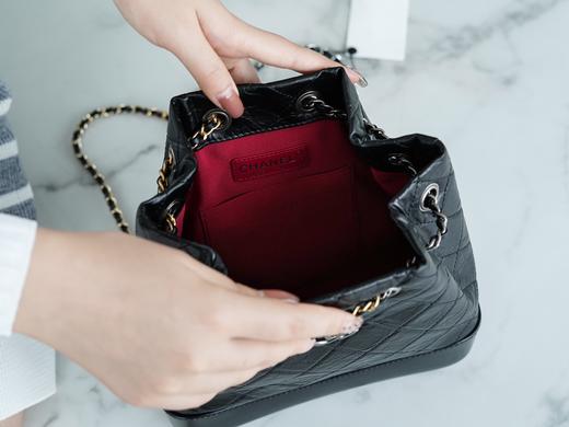 香奶奶  流浪包双肩背包经典黑 商品图9