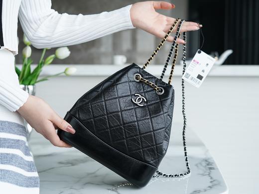 香奶奶  流浪包双肩背包经典黑 商品图7