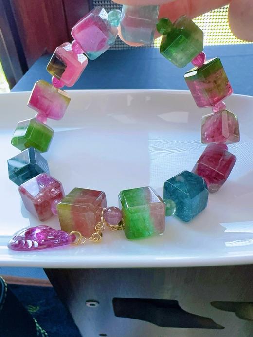 50.7g 原石碧玺手链 商品图4