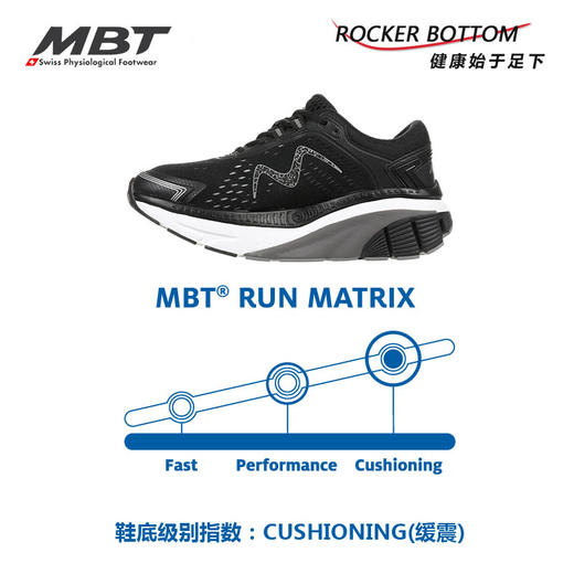 MBT足健康鞋男厚底足弓支撑跑步鞋 缓解足跟压力 反光缓震Z3000-1 商品图5