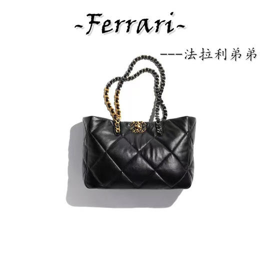 香奶奶 19Bag 购物袋单肩手提包 黑色 商品图0