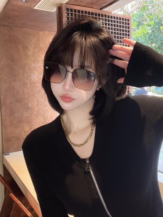 香家   墨镜 太阳眼镜 网红款 型号CH7327 小红书推荐大框墨镜尺寸：58口20-145 造型神器  上脸效果无敌 小脸小姐姐选它没错 商品图7