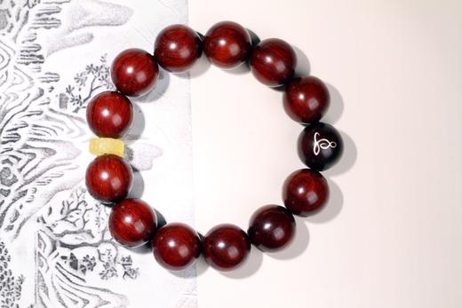 XYZT0227°印度小叶紫檀多星手串·1.8*12 商品图0