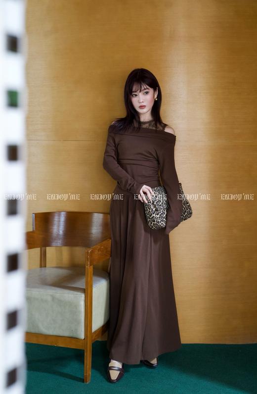 【门店同款】ENJOY秋季时光回廊蕾丝一字肩套装 159298646 商品图2