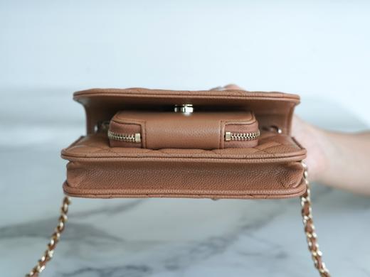 香奶奶    邮差包  焦糖色 商品图3